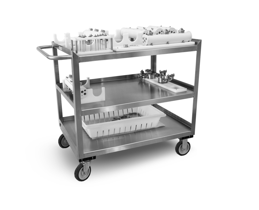 View of the Thomas Spray Bar parts cart