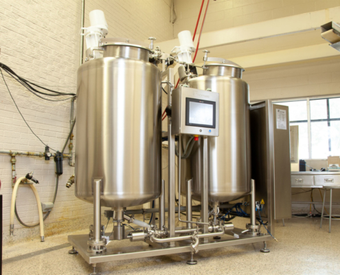 View of tablet coating system